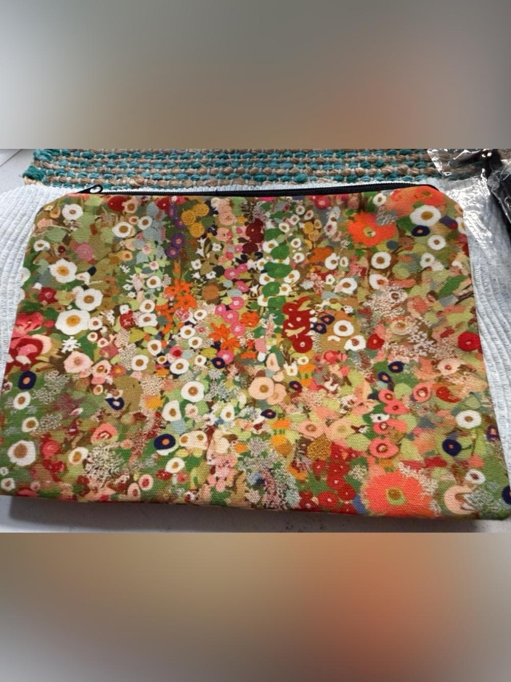 Floral Canvas Mini Bag - Multi Floral Print